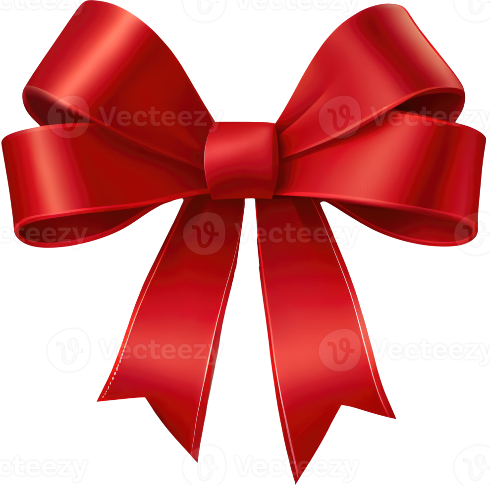 Realistic Red Bow png