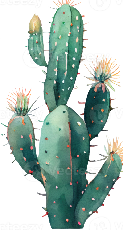 Cactus Watercolor Illustration png