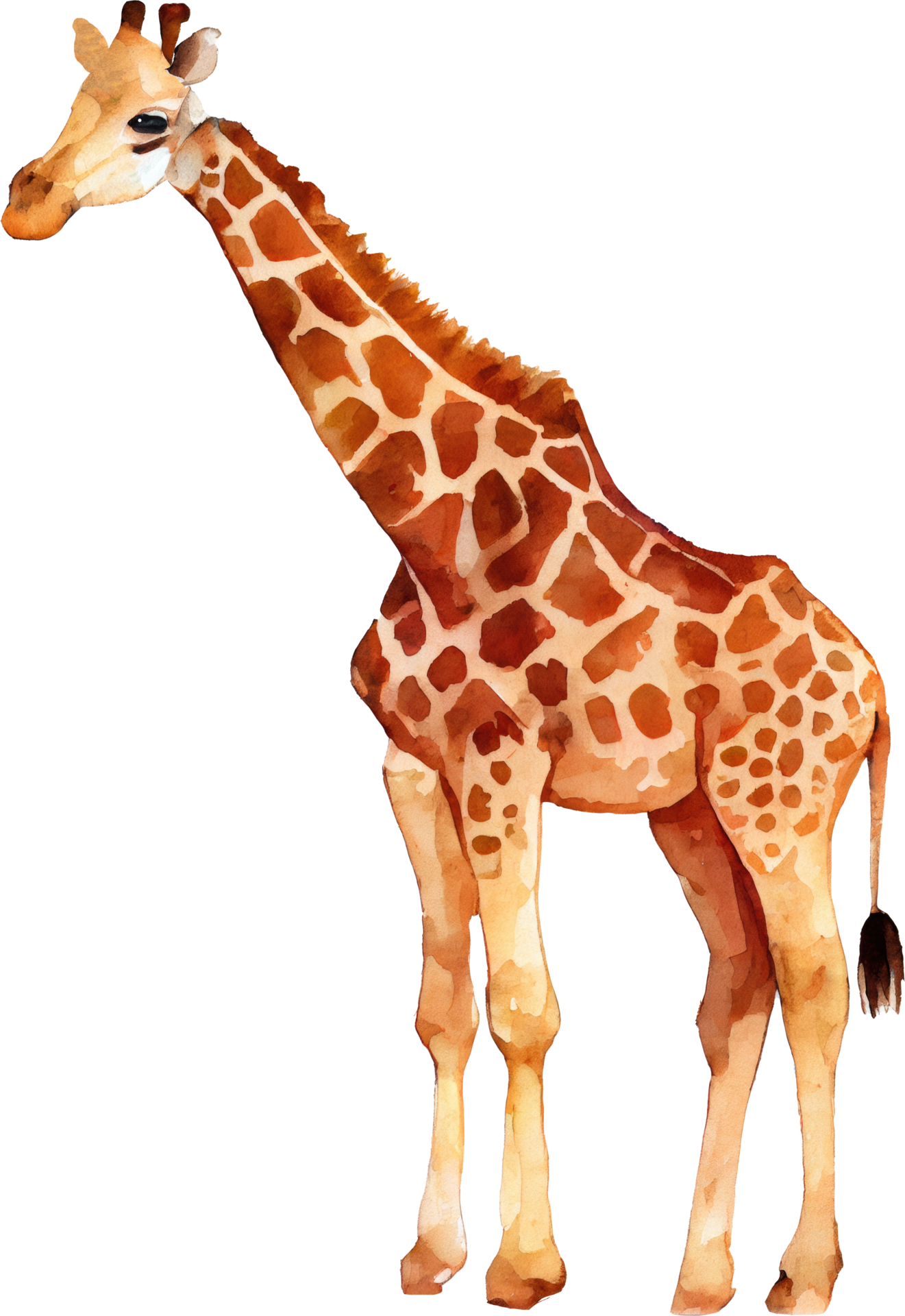 jirafa acuarela ilustración 21183387 PNG