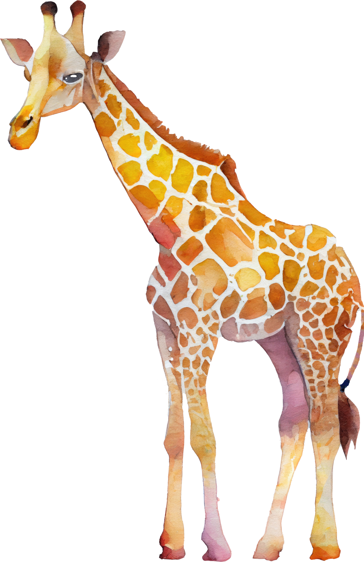 Giraffe Watercolor Png Toughinspire - vrogue.co
