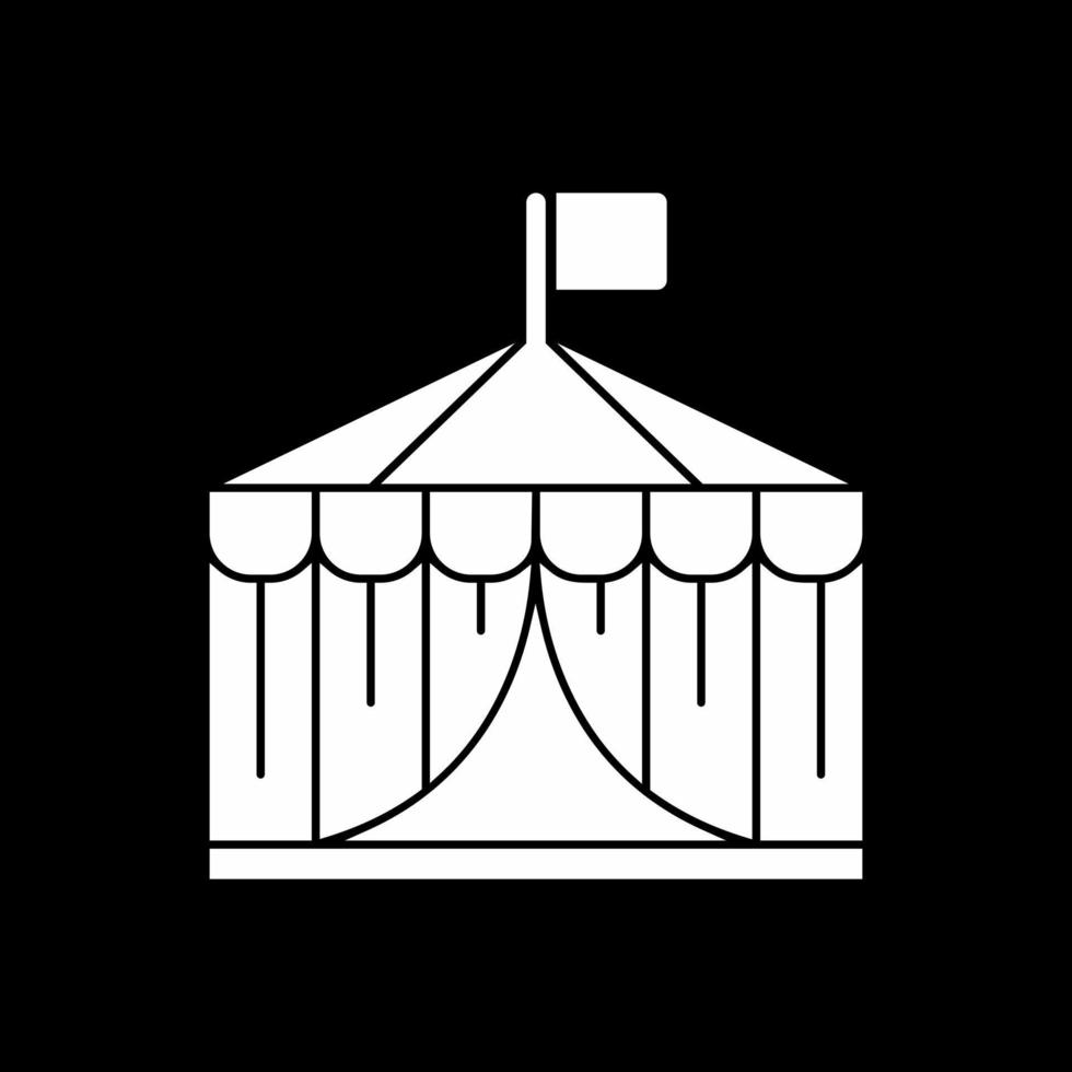 Circus Tent Vector Icon Design