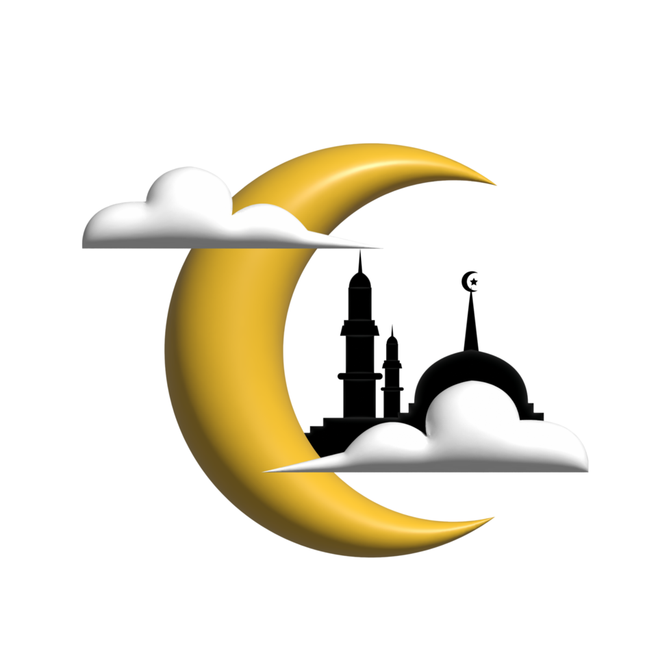 3d illustration of moon png
