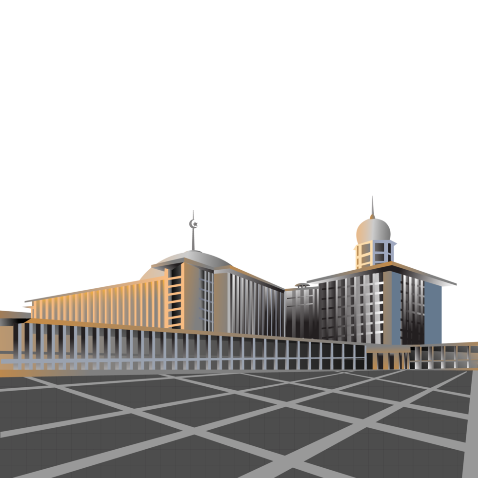 ilustración de el istiqlal mezquita en Jacarta png