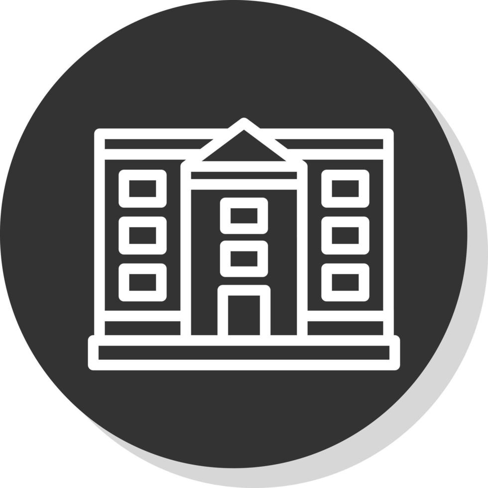 White House Vector Icon Design