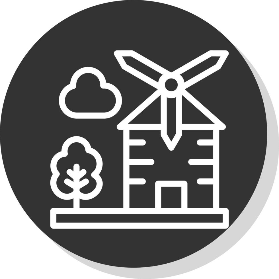 Windmill Vector Icon Design