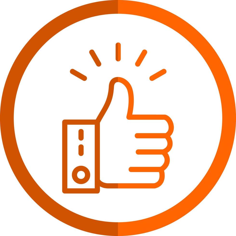 Thumbs Up Vector Icon Design