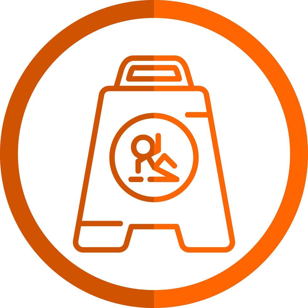 Wet Floor Vector Icon Design