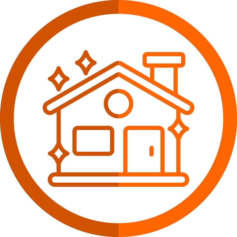 Clean House Vector Icon Design