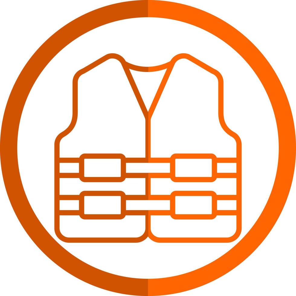 Life Jacket Vector Icon Design