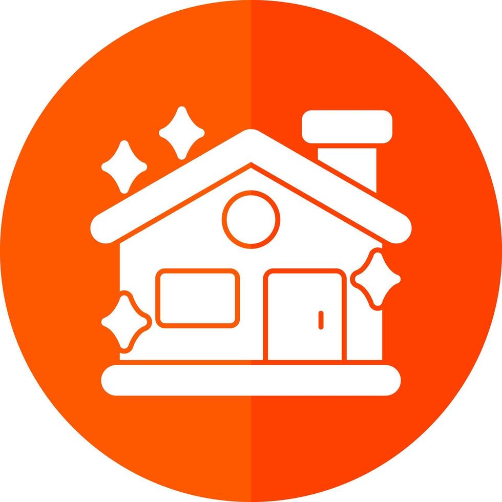 Clean House Vector Icon Design