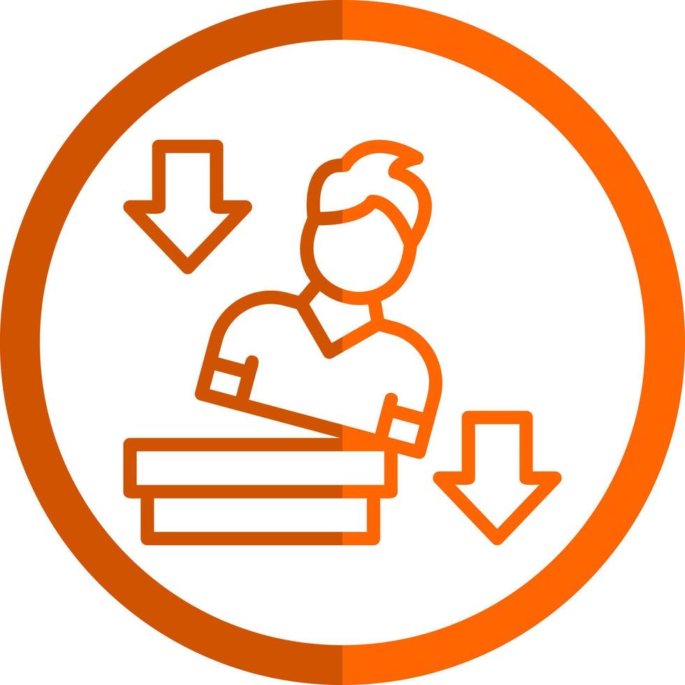 Falling Vector Icon Design