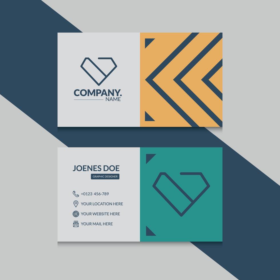 Modern professional business card template vector