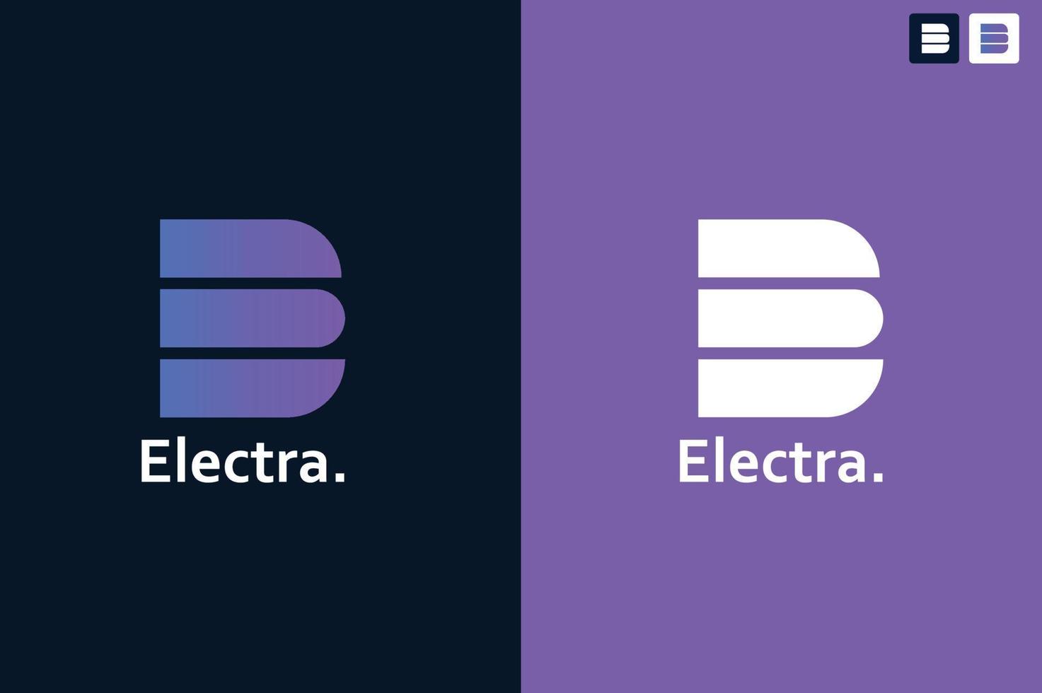 Electra corporate company logo design vector
