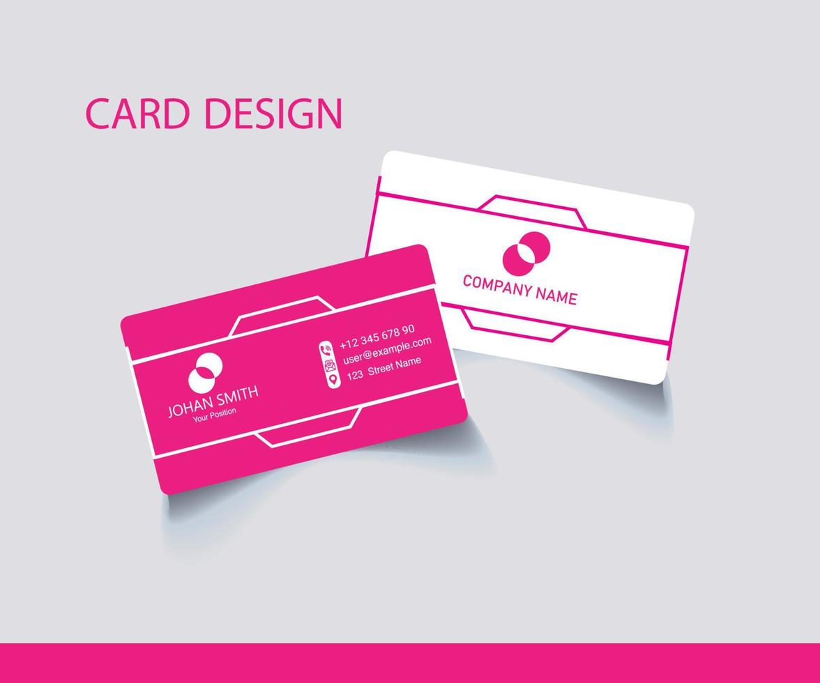 Professional and creative visiting card design vector