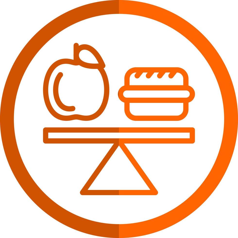 Balanced Diet Vector Icon Design