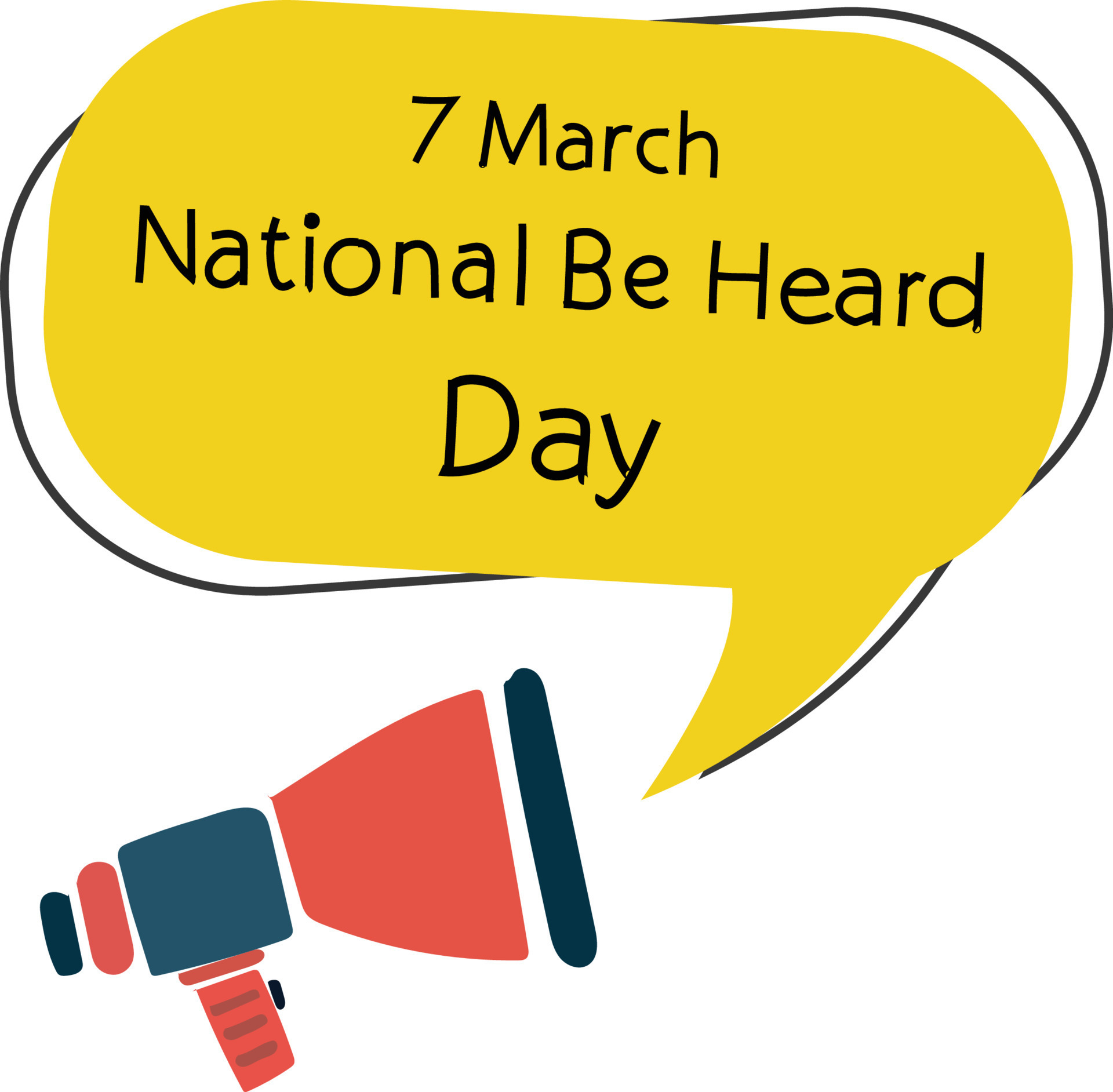 National Be Heard Day Vector illustration. 21186073 Vector Art at Vecteezy