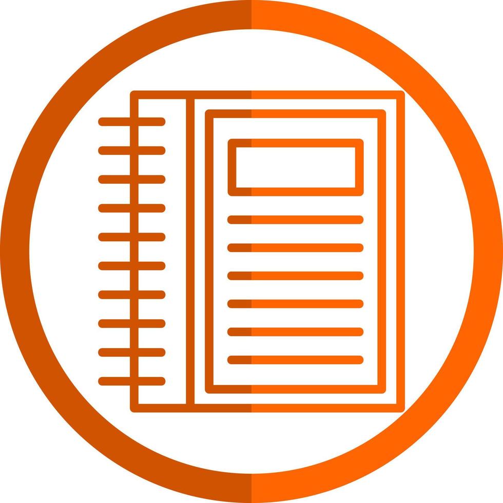 diseño de icono de vector de cuaderno