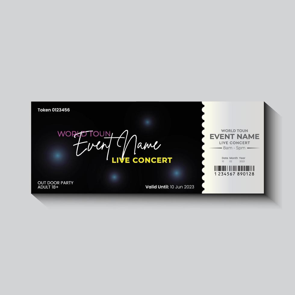 Gift Voucher Template Vector Free Vector