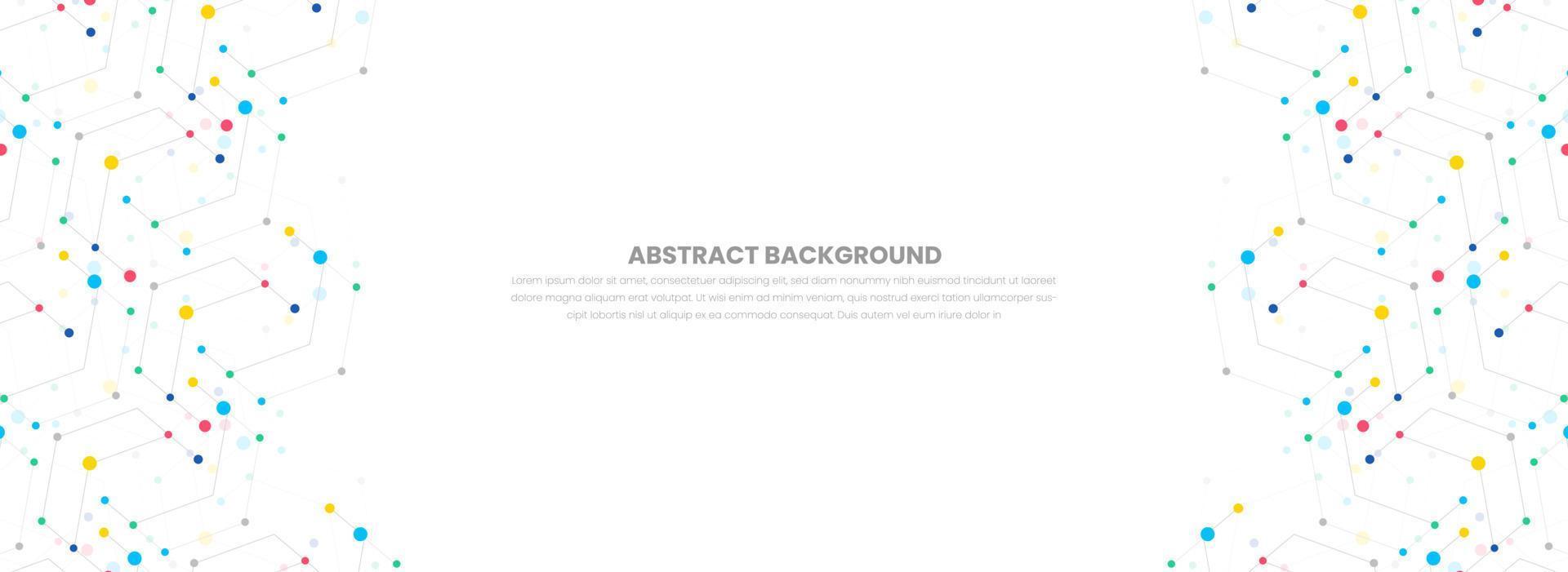 abstract geometric background and connecting dots, points and lines. Digital technology Global network connection. with plexus background. Network or connection. technology science background. vector