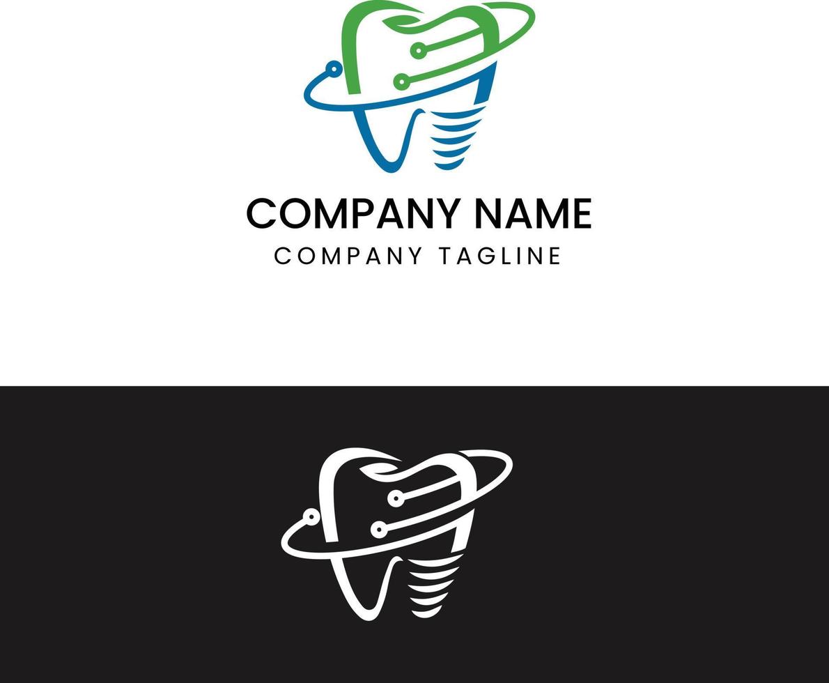 gratis vector dental tecnología logo