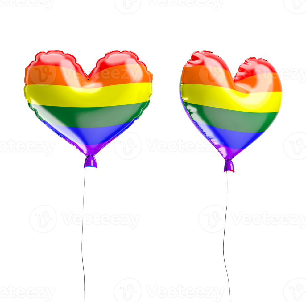 coloré 3d lgbt ballon png