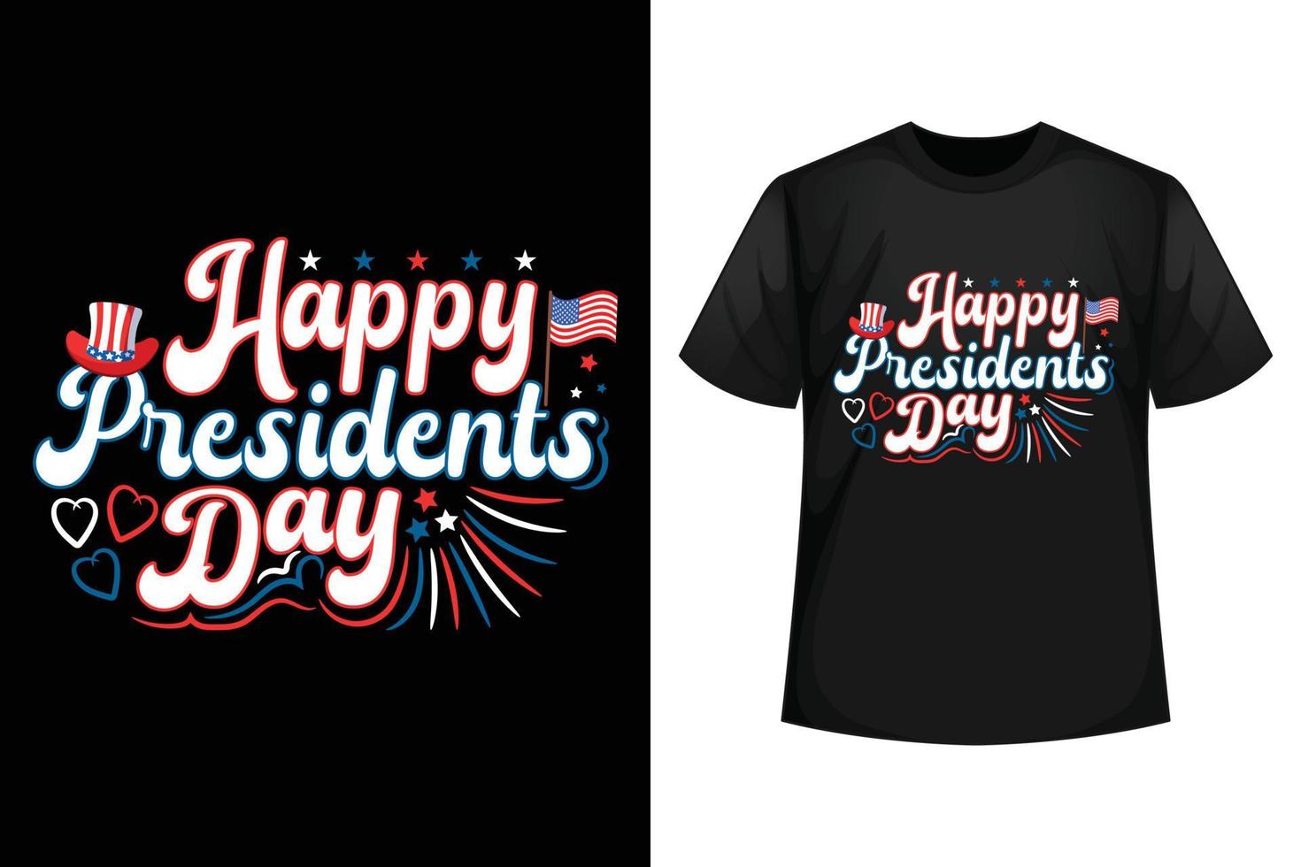Happy Presidents day - Presidents day t-shirt design template vector