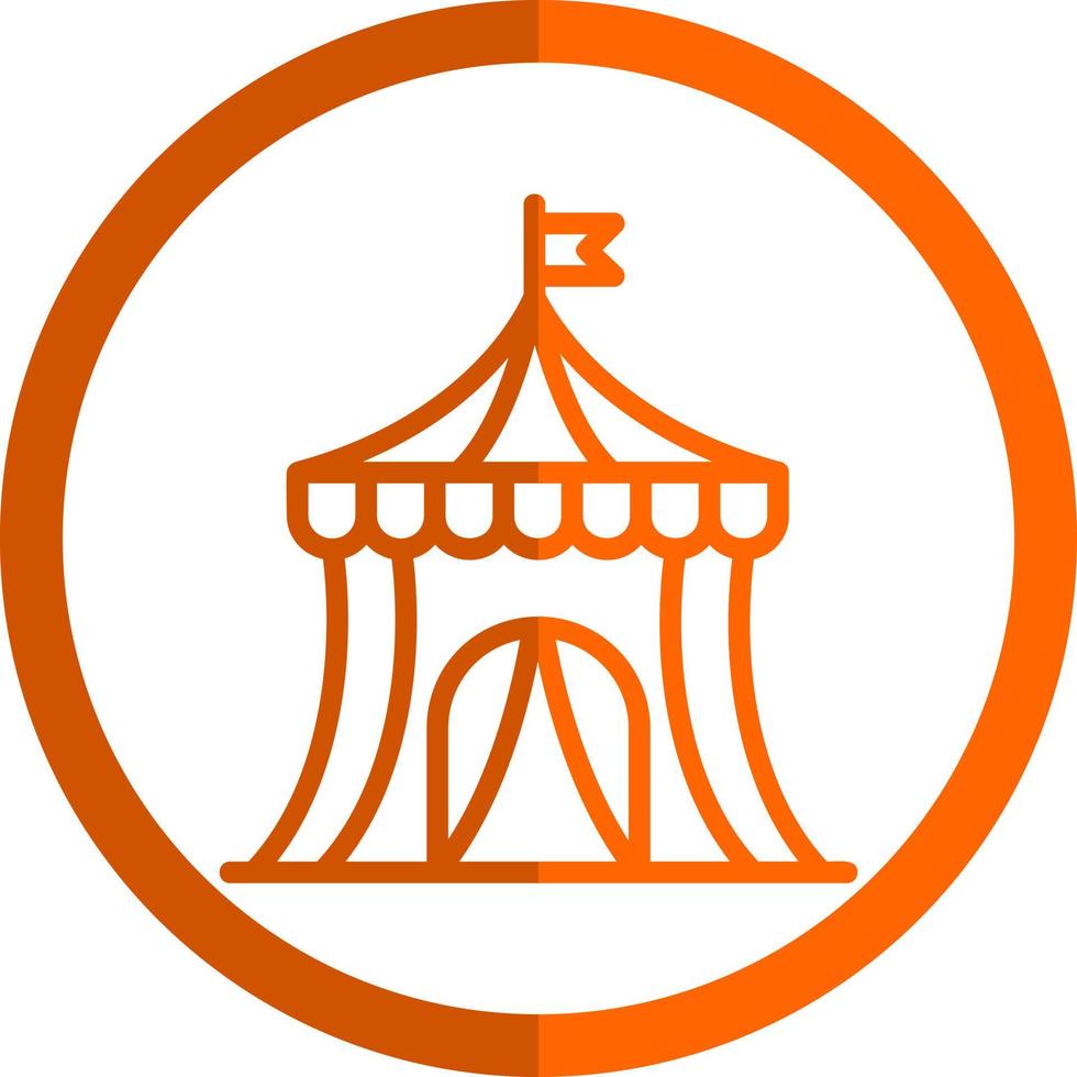 Circus Tent Vector Icon Design