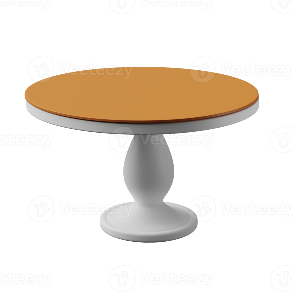 Round Table 3D Illustration png