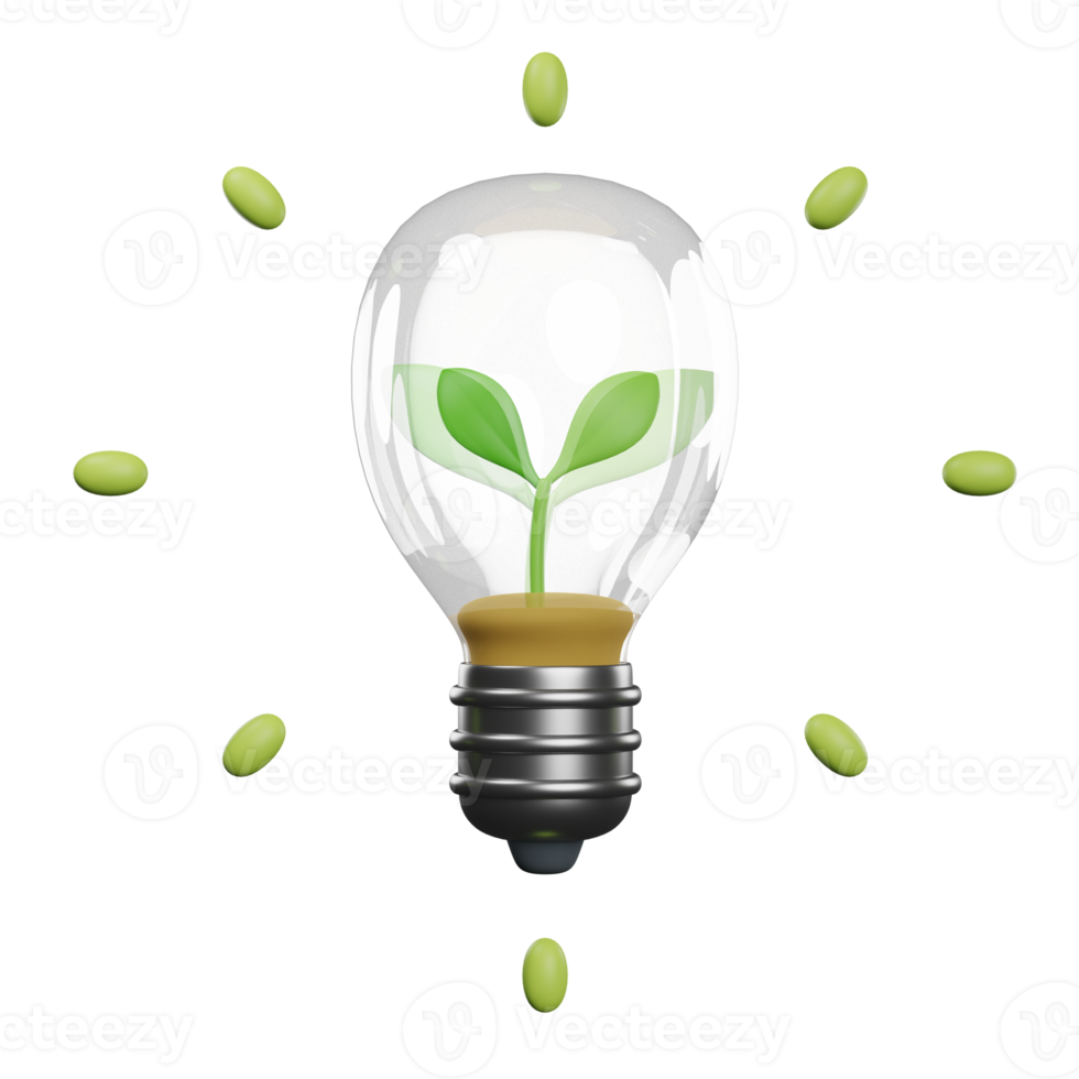 Eco Bulp 3D Illustration png