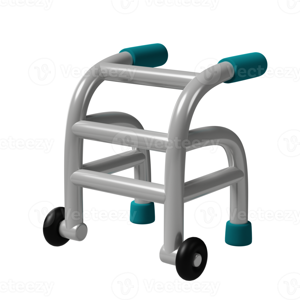 rollator 3d illustration png