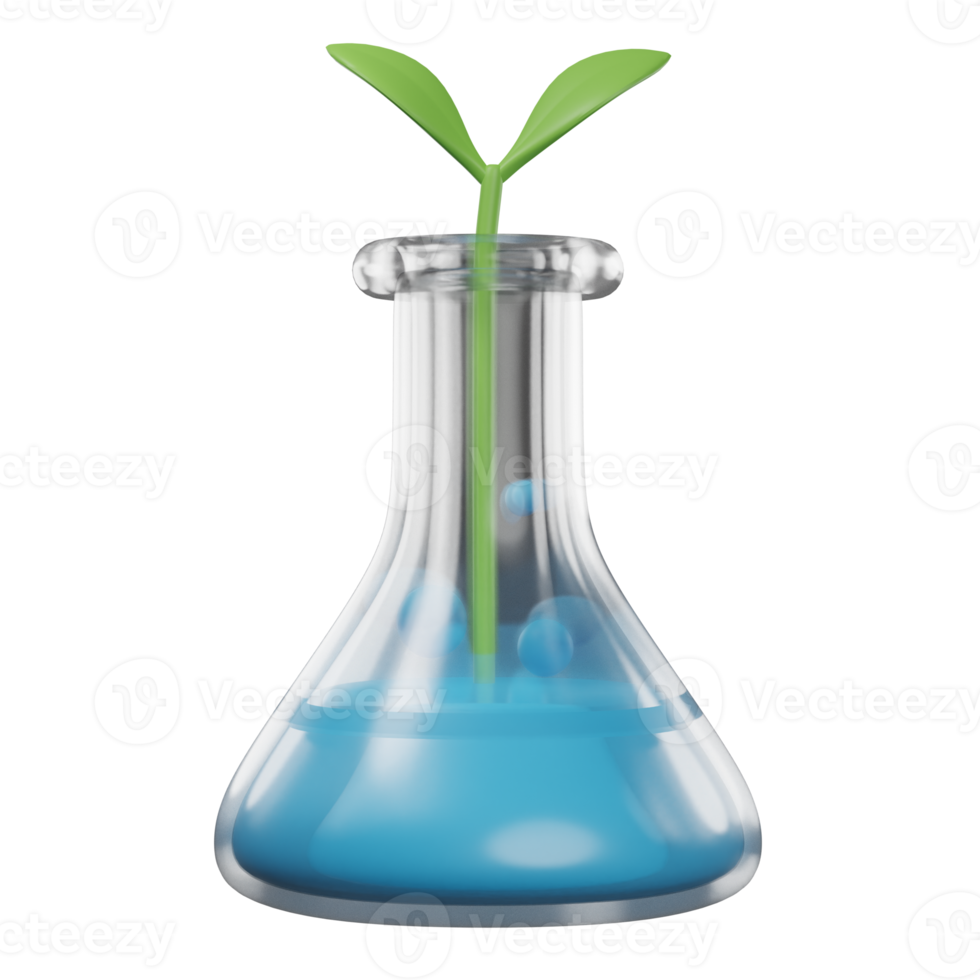 Eco plant 3D Illustration png