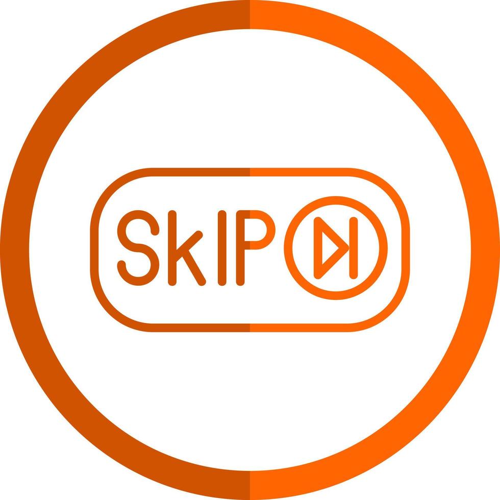 Skip Ad Vector Icon Design