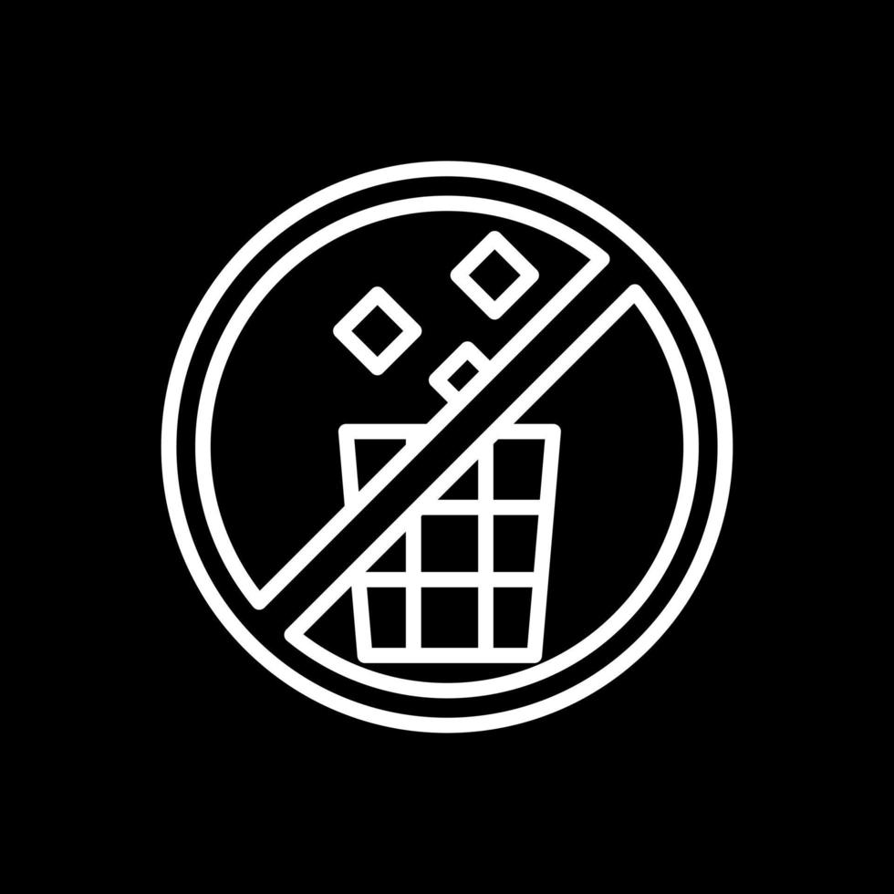 No Littering Vector Icon Design