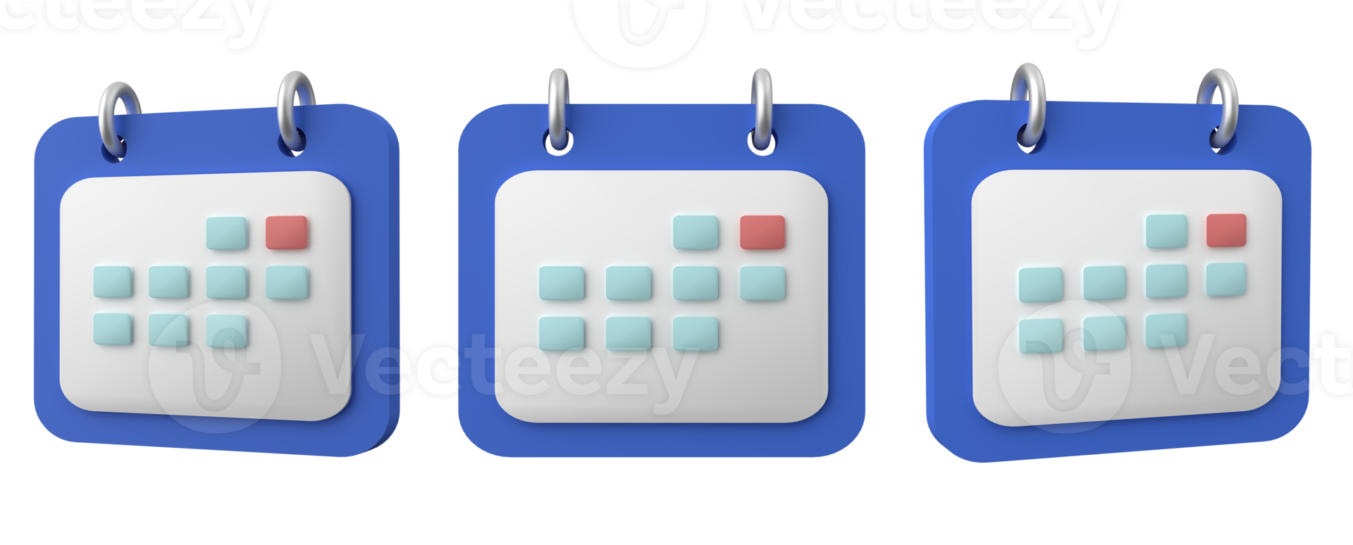 Calendar icon 3D, Time management, Workflow Planning concept. 3D render. png