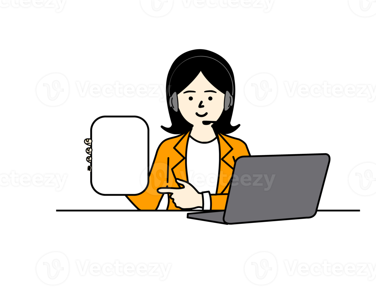 office worker sitting at desk png