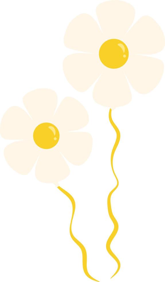 Flower Shaped Ballons vector