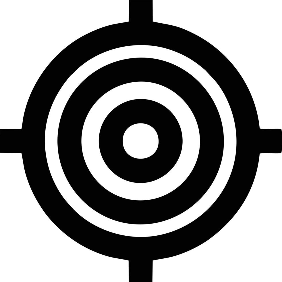 Target focus icon symbol design image, illustration of the success goal icon concept. EPS 10 vector