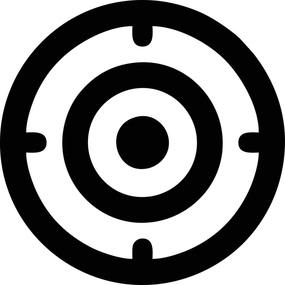 Target focus icon symbol design image, illustration of the success goal icon concept. EPS 10 vector