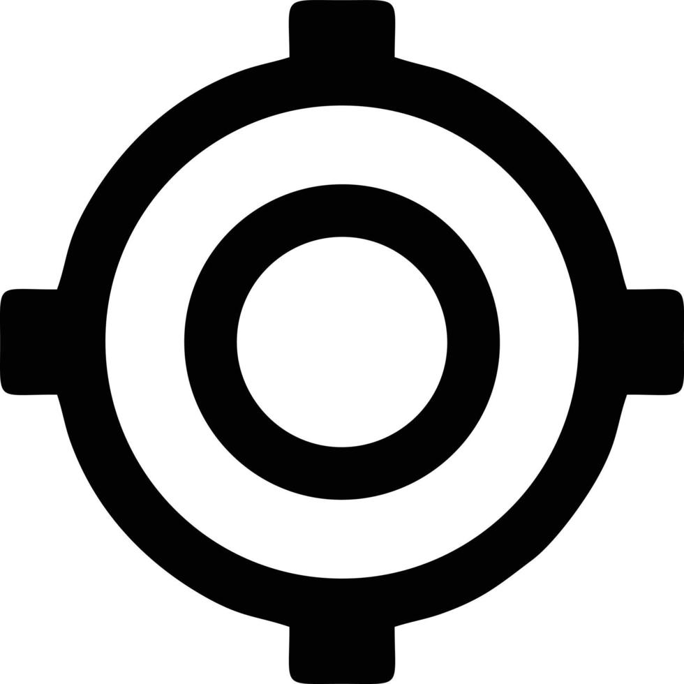 Target focus icon symbol design image, illustration of the success goal icon concept. EPS 10 vector