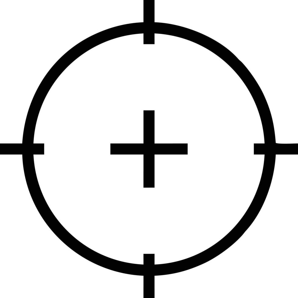Target focus icon symbol design image, illustration of the success goal icon concept. EPS 10 vector
