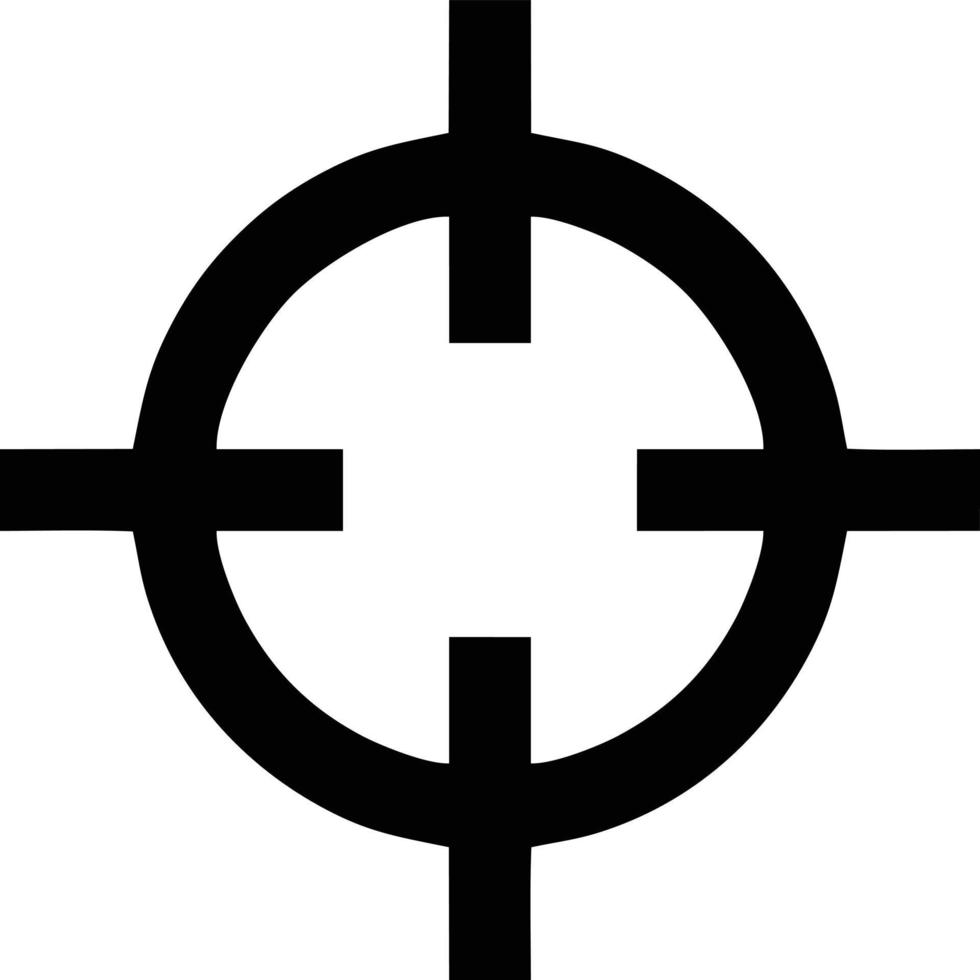 Target focus icon symbol design image, illustration of the success goal icon concept. EPS 10 vector