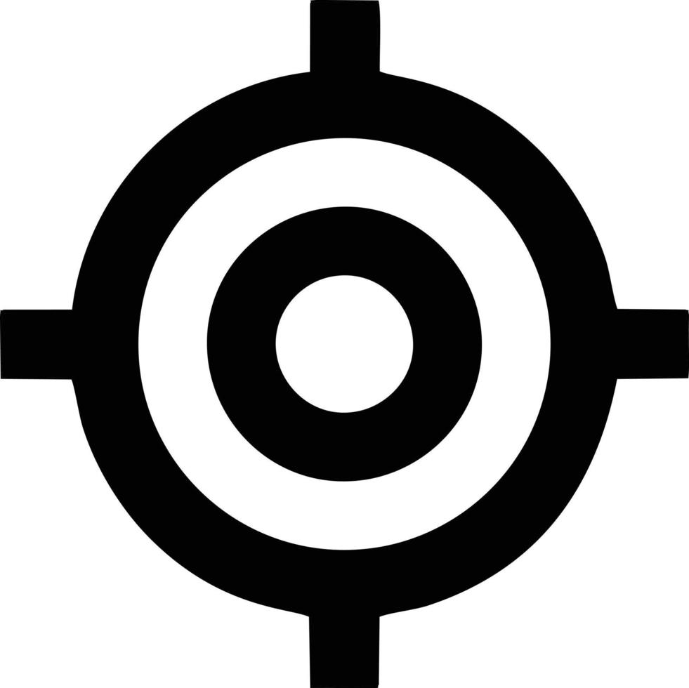 Target focus icon symbol design image, illustration of the success goal icon concept. EPS 10 vector