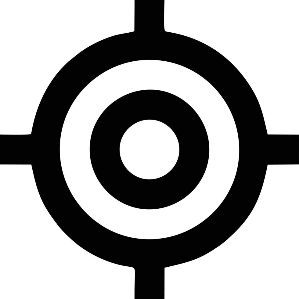 Target focus icon symbol design image, illustration of the success goal icon concept. EPS 10 vector