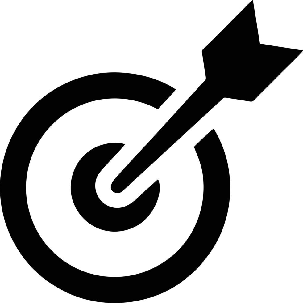 Target focus icon symbol design image, illustration of the success goal icon concept. EPS 10 vector