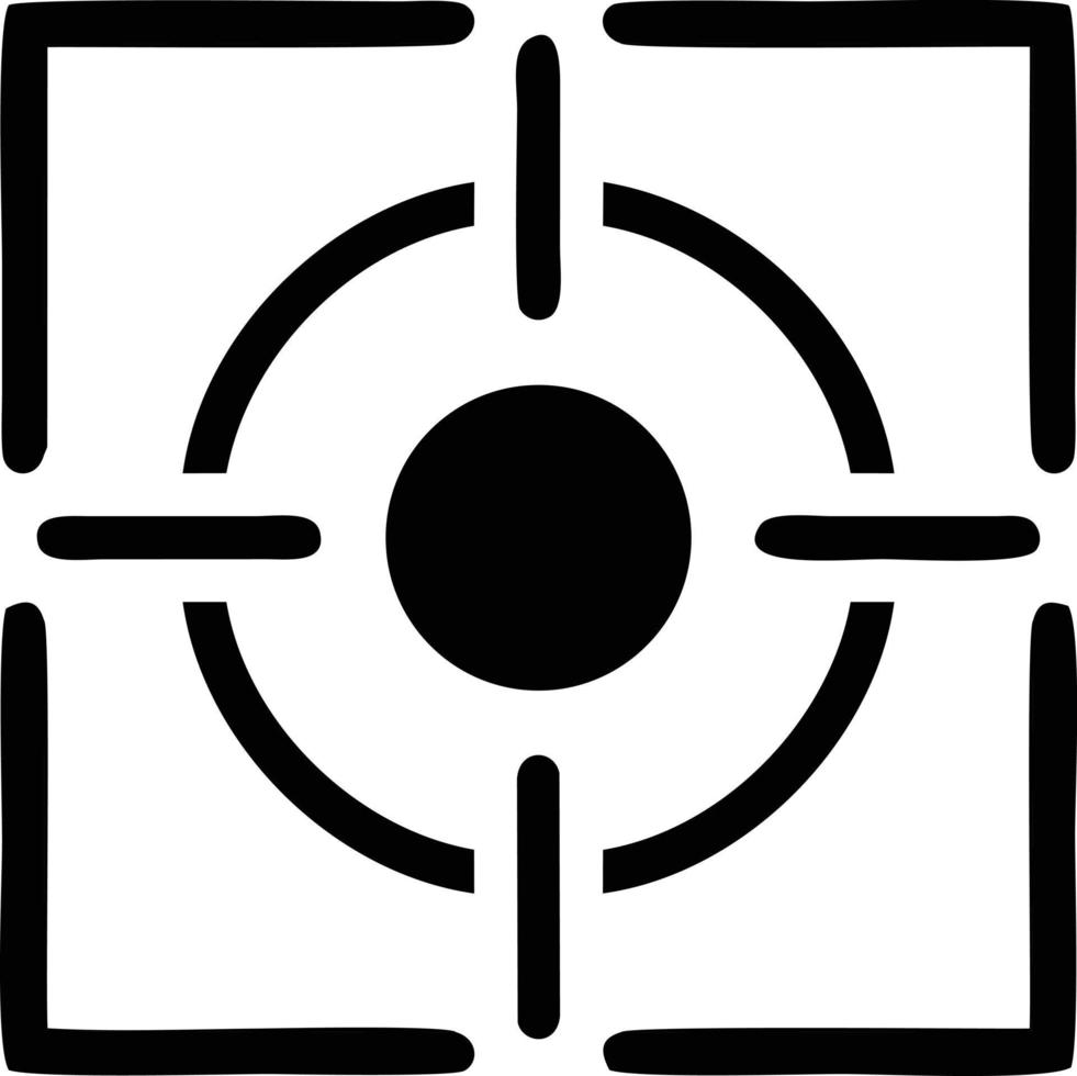Target focus icon symbol design image, illustration of the success goal icon concept. EPS 10 vector