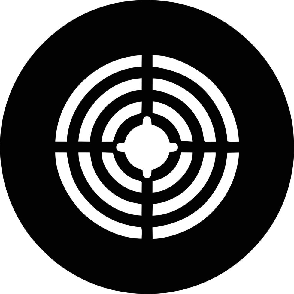 Target focus icon symbol design image, illustration of the success goal icon concept. EPS 10 vector