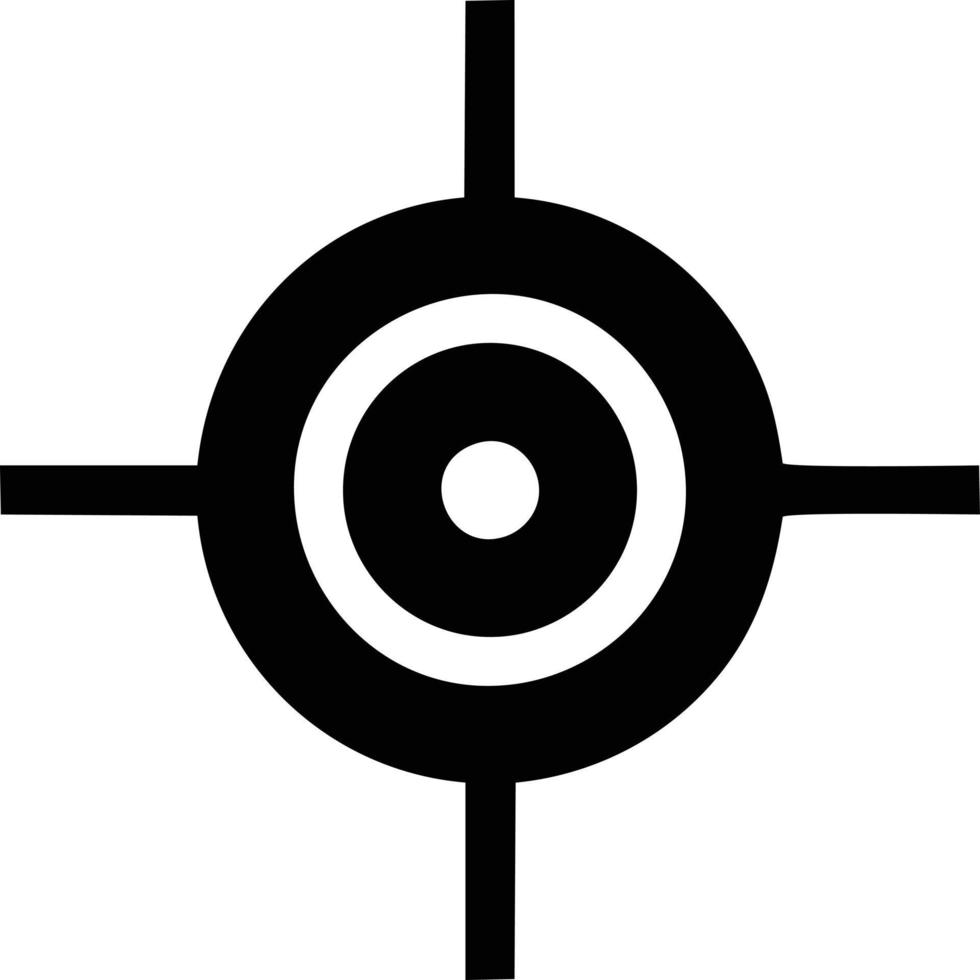 Target focus icon symbol design image, illustration of the success goal icon concept. EPS 10 vector