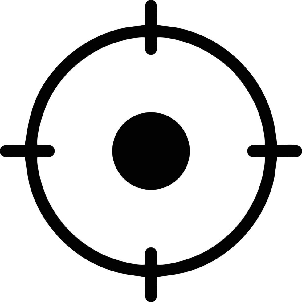 Target focus icon symbol design image, illustration of the success goal icon concept. EPS 10 vector