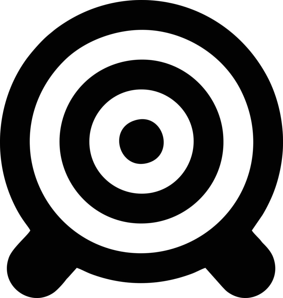 Target focus icon symbol design image, illustration of the success goal icon concept. EPS 10 vector