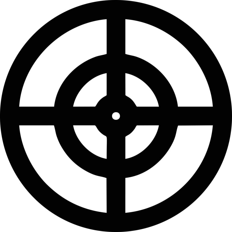 Target focus icon symbol design image, illustration of the success goal icon concept. EPS 10 vector